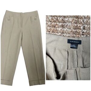 Club Monaco High-Waist Cropped Trousers size 12